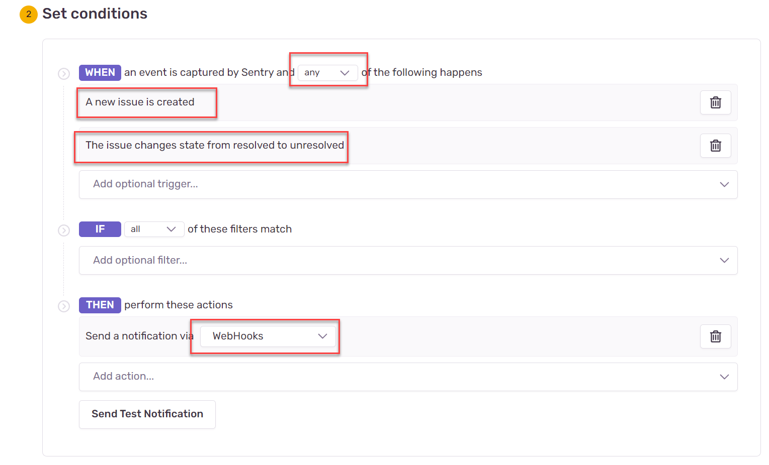 Sentry Webhooks